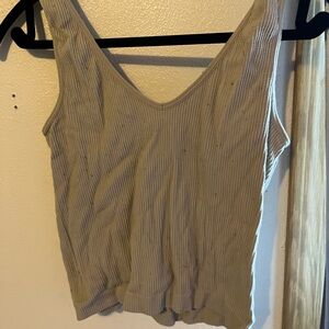 Rue21 Ribbed Gray Crop Top